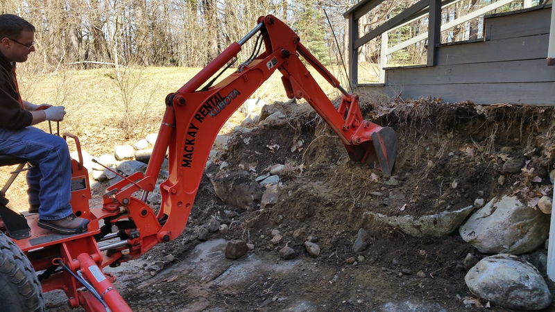 My BIL doing some excavating